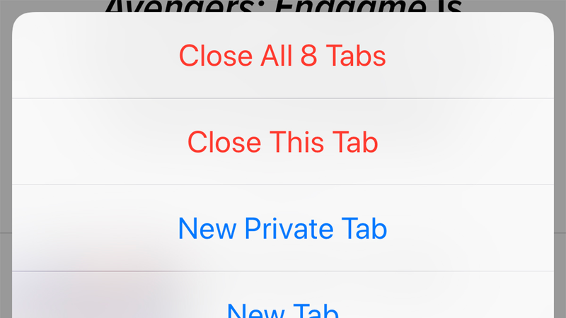 Close tabs more quickly in Safari.